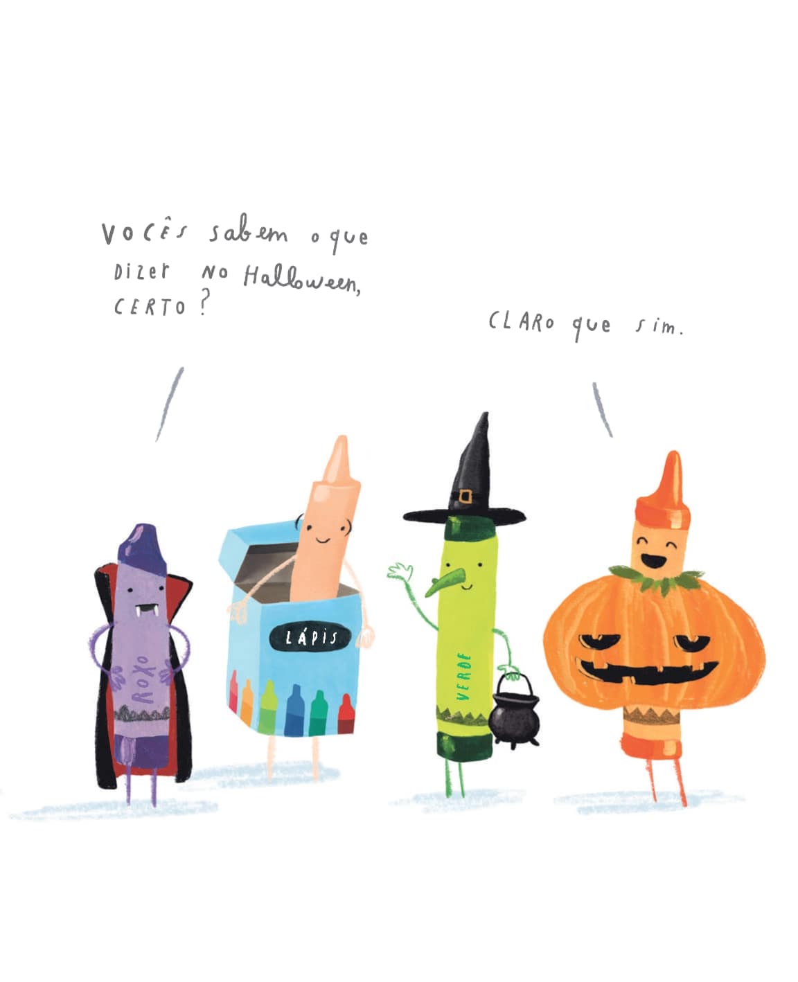 O Halloween dos Lápis